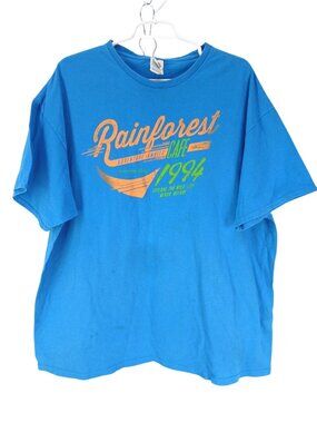 Vintage Rainforest Cafe Downtown Disney 1994 T Shirt 2XL Blue Delta Pro Resort